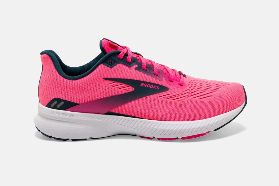 Brooks Launch 8 Road Löparskor Dam - Rosa/Marinblå - 7523-MBKSX